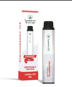 CBD Disposable Vape – Strawberry Ice (1500mg)